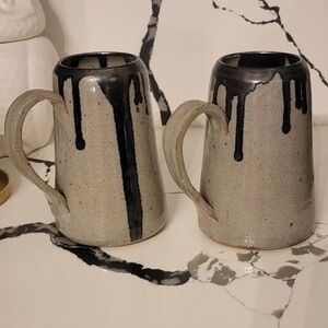 American Glazed Stoneware Pitcher Pottery (2 To Choose From)
